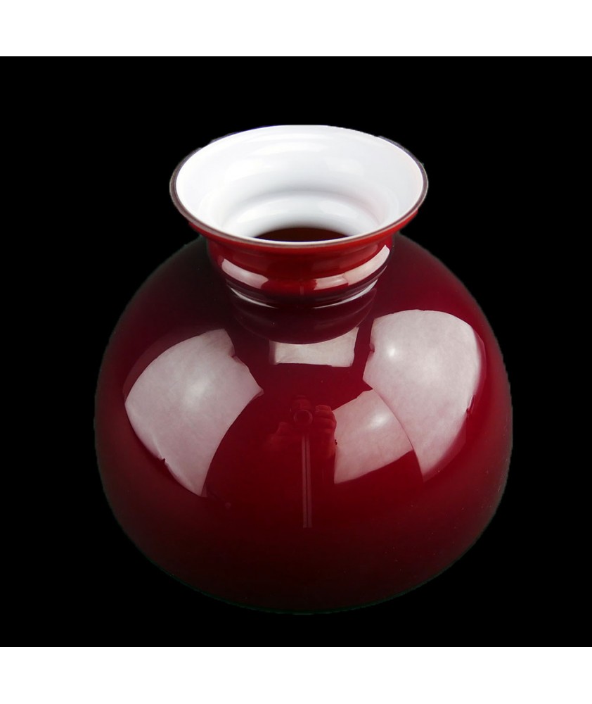 245mm Aladdin Red Oil Lamp Dome Oil Lamp Shades John Moncrieff